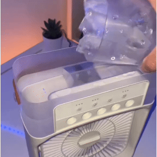 Ventilator Portabil 4 în 1 – Răcitor de Aer, Umidificator și Purificator