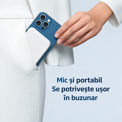 Baterie Externǎ Wireless cu Magnet