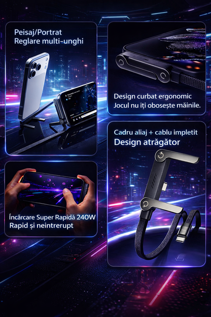 Cablu de Încărcare cu Suport pentru Telefon™