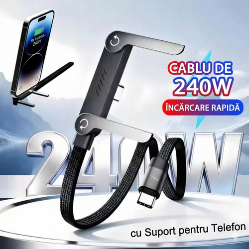 Cablu de Încărcare cu Suport pentru Telefon™