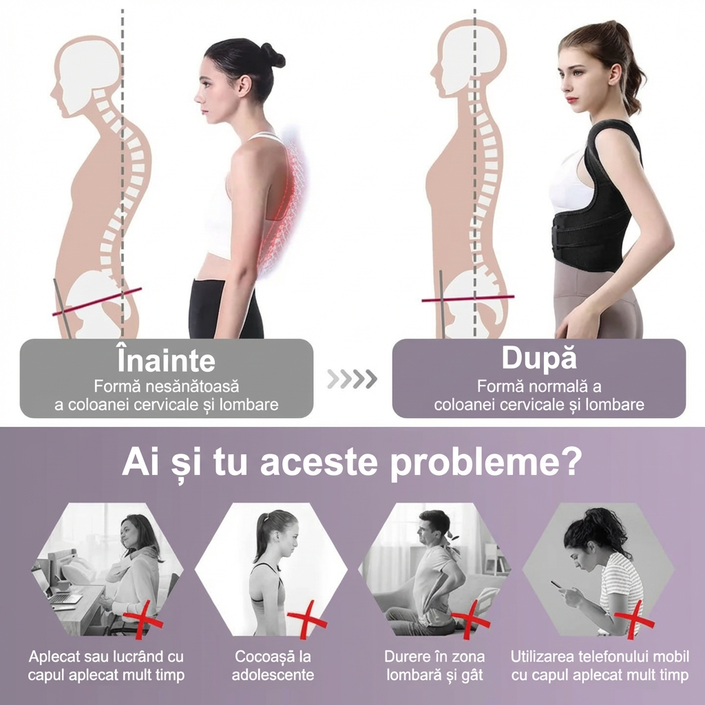 Spate Drept™ – Corector de Postură Premium