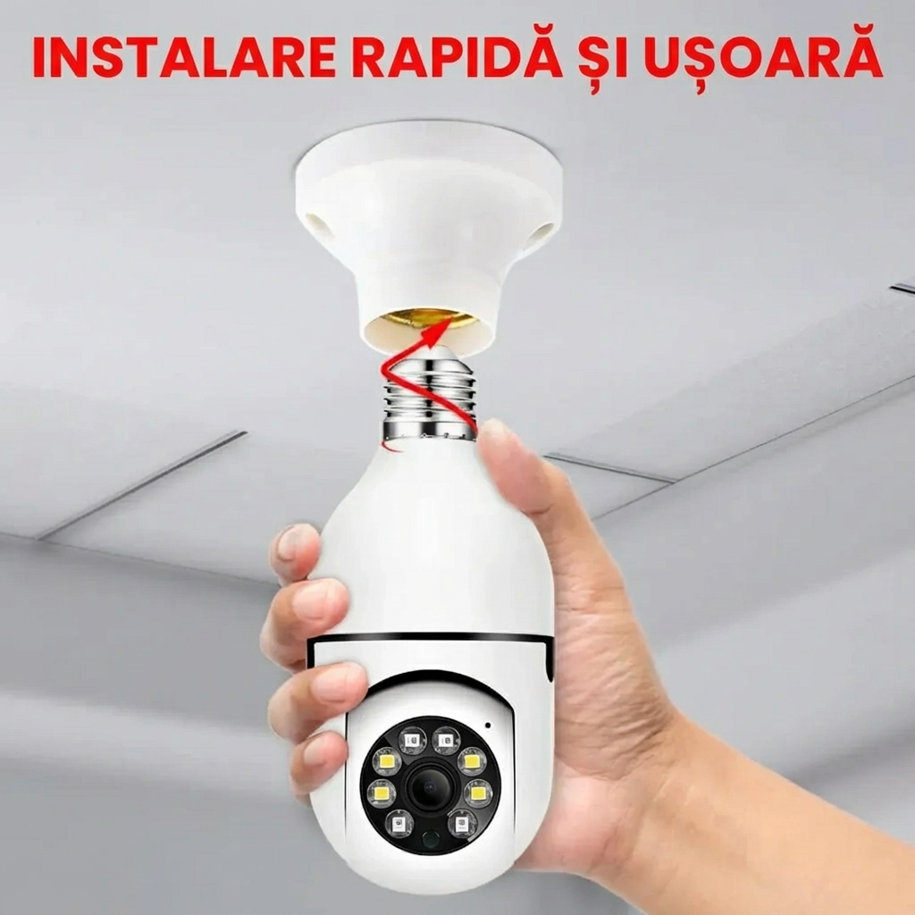 Camere Full HD Tip Bec, Cu Wi-Fi, Senzor De Mișcare Și Aplicație Pentru Telefon