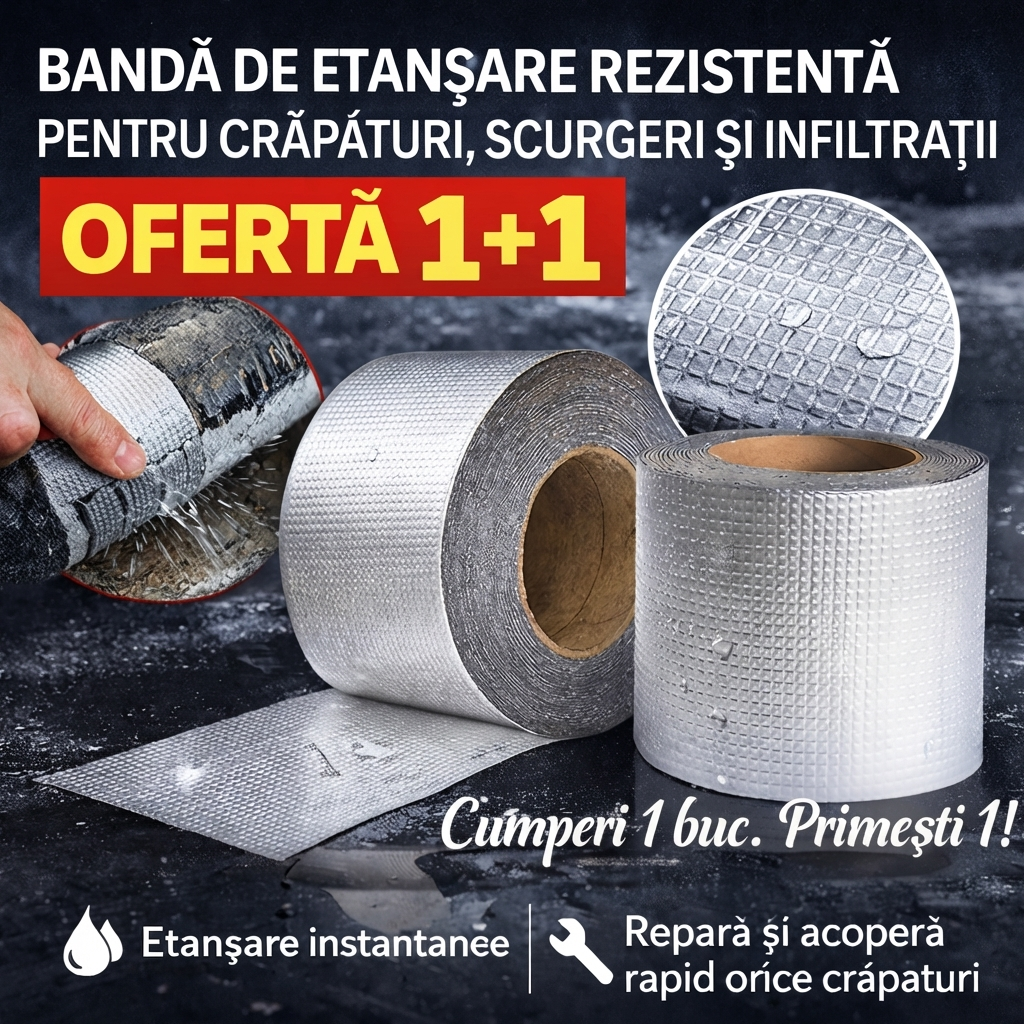 Bandă pentru crăpături, scurgeri și infiltrații (1+1 GRATIS)