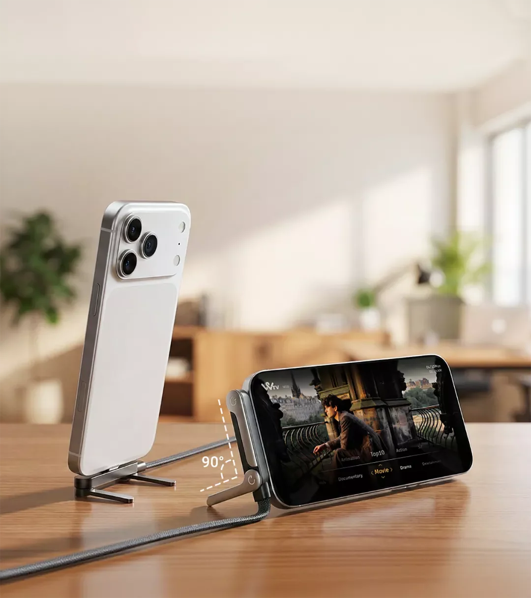 Cablu de Încărcare cu Suport pentru Telefon™